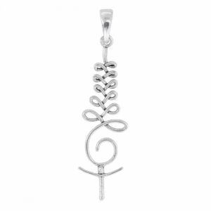 Colgante Plata Unalome Espiritual 38mm