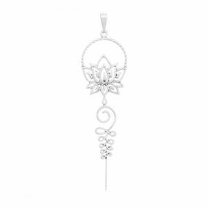 Colgante plata unalome espiritual 60mm