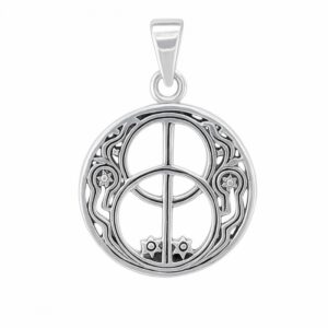 colgante vesica piscis plata 20mm