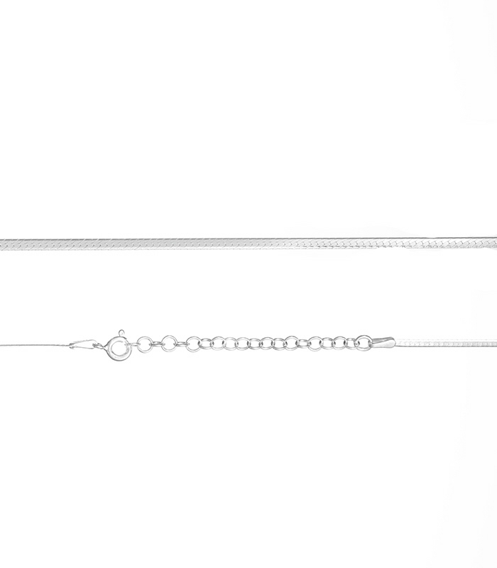 Cadena plana 1.7mm 40+5cm magic 🔗 Cadena plana 1.7mm 40+5cm magic
