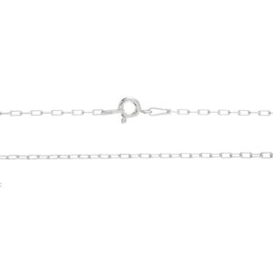 Cadena plata allungada 035 de 40cm con alargue