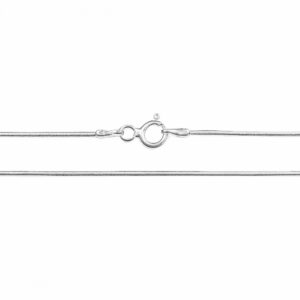 Cadena plata cola de raton 020 de 40cm