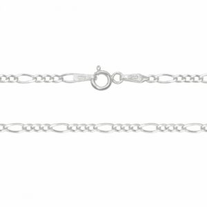 Cadena plata figaro 3+1 040 40cm