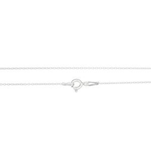 Cadena plata forzada 022 de 40cm