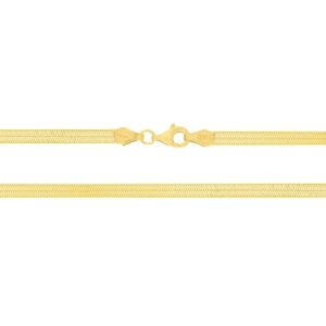 Cadena plata plana magic 3.5mm 40cm bañada