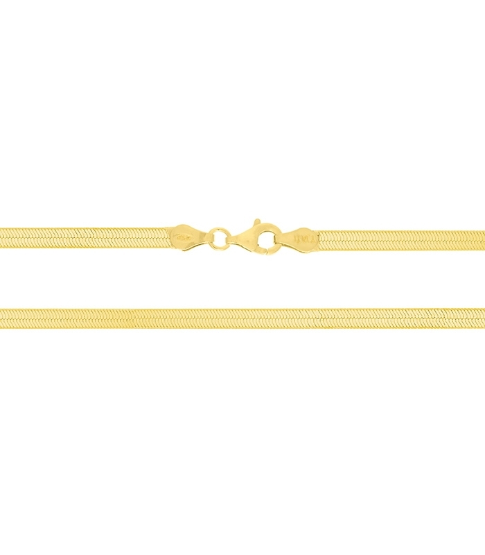 Cadena plata plana magic 3.5mm 40cm bañada 🔗 Cadena plata plana magic 3.5mm 40cm bañada