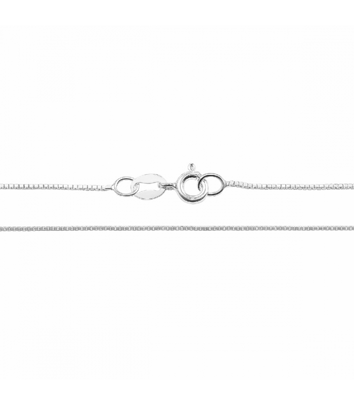 Cadena plata veneciana 012 de 40cm 🔗 Cadena plata veneciana 012 de 40cm