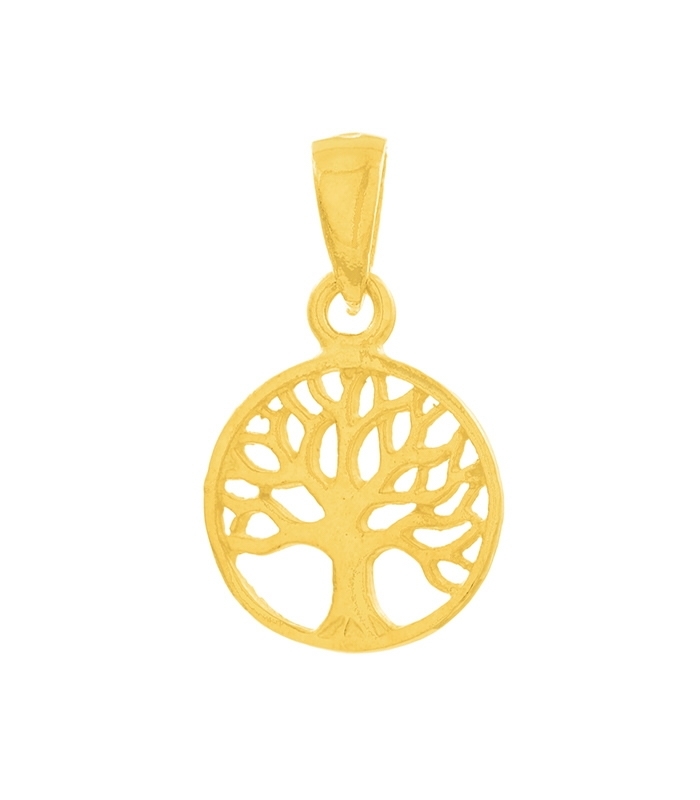 Colgante plata árbol de la vida 11mm bañado 🌳 Colgante plata árbol de la vida 11mm bañado