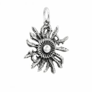 colgante eguzkilore plata 35mm grande