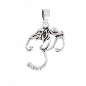 colgante elefante om plata 21mm