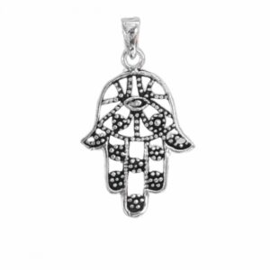 Colgante plata mano fatima 22mm