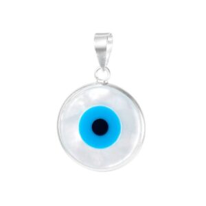 Colgante plata ojo turco 17.5mm