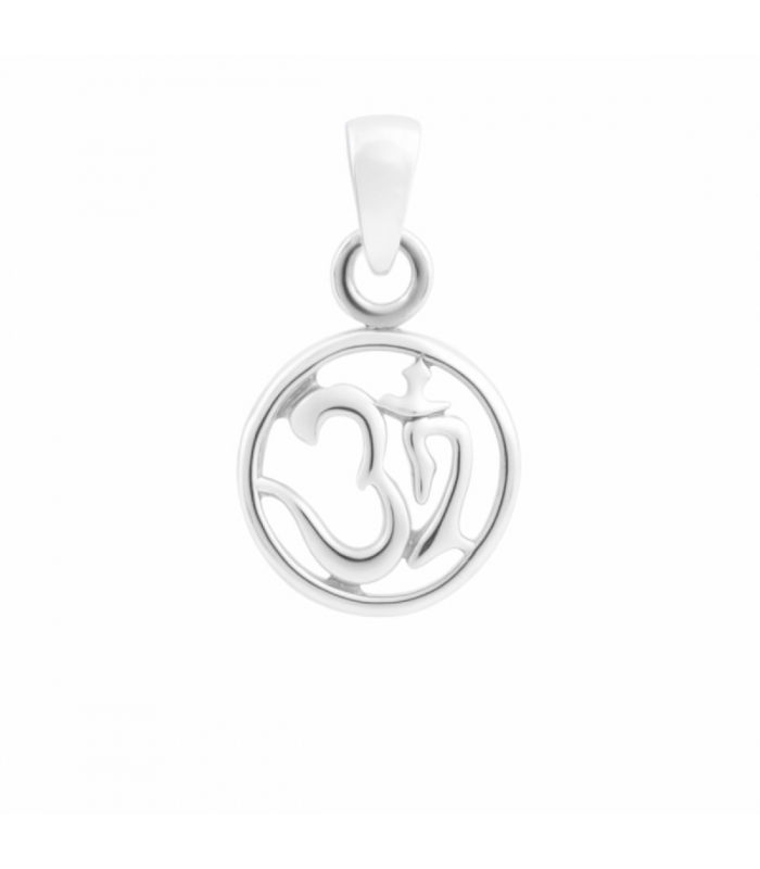 Colgante Om Plata 11mm ✨ colgante om plata 11mm minimalista