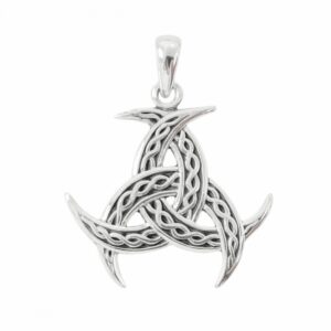 Colgante plata triqueta 24mm