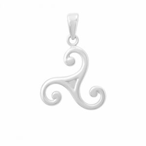 colgante trisquel plata 18mm