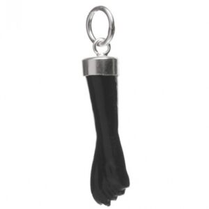 colgante puño higa negro 20mm