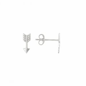 Pendiente plata flecha 10mm