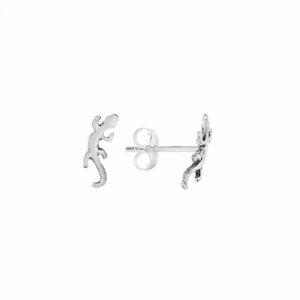 Pendientes plata lagartija 10mm