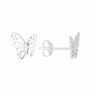 Pendientes plata mariposa calada