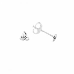 pendiente plata trisquel 4mm